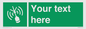SL7284: Custom sign safe condition Emergency position beacon
