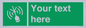 SL7284: Custom sign safe condition Emergency position beacon