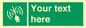 SL7284: Custom sign safe condition Emergency position beacon