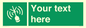 SL7284: Custom sign safe condition Emergency position beacon
