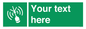 SL7284: Custom sign safe condition Emergency position beacon