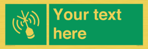 SL7284: Custom sign safe condition Emergency position beacon