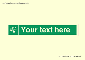 SL7284: Custom sign safe condition Emergency position beacon