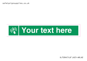 SL7284: Custom sign safe condition Emergency position beacon