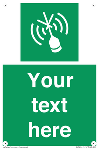 SL7284: Custom sign safe condition Emergency position beacon