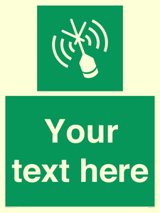 SL7284: Custom sign safe condition Emergency position beacon