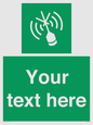 SL7284: Custom sign safe condition Emergency position beacon