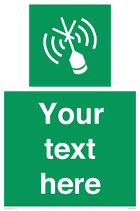 SL7284: Custom sign safe condition Emergency position beacon