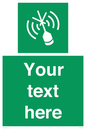 SL7284: Custom sign safe condition Emergency position beacon