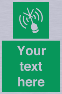 SL7284: Custom sign safe condition Emergency position beacon