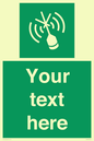 SL7284: Custom sign safe condition Emergency position beacon