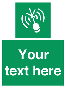SL7284: Custom sign safe condition Emergency position beacon