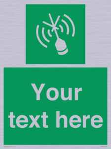 SL7284: Custom sign safe condition Emergency position beacon