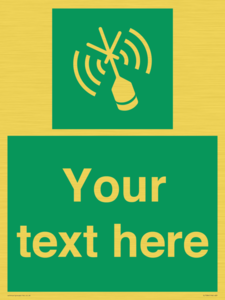 SL7284: Custom sign safe condition Emergency position beacon