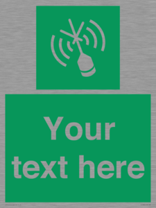 SL7284: Custom sign safe condition Emergency position beacon