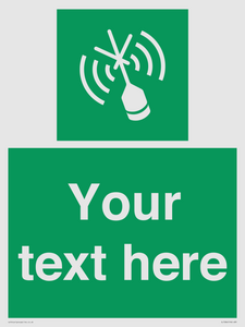 SL7284: Custom sign safe condition Emergency position beacon