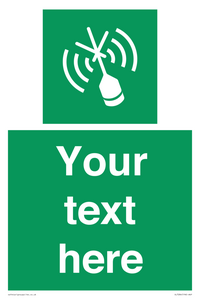 SL7284: Custom sign safe condition Emergency position beacon