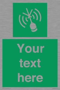 SL7284: Custom sign safe condition Emergency position beacon
