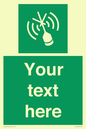 SL7284: Custom sign safe condition Emergency position beacon