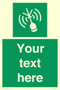SL7284: Custom sign safe condition Emergency position beacon