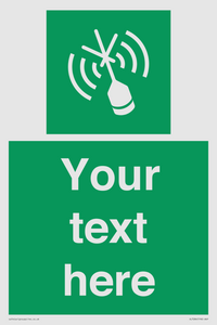 SL7284: Custom sign safe condition Emergency position beacon