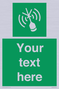 SL7284: Custom sign safe condition Emergency position beacon