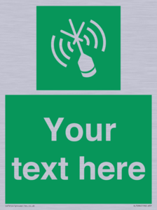 SL7284: Custom sign safe condition Emergency position beacon