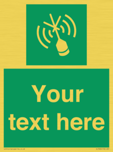 SL7284: Custom sign safe condition Emergency position beacon