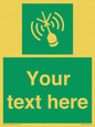 SL7284: Custom sign safe condition Emergency position beacon