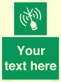 SL7284: Custom sign safe condition Emergency position beacon