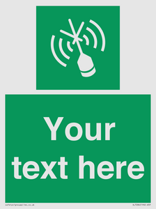 SL7284: Custom sign safe condition Emergency position beacon