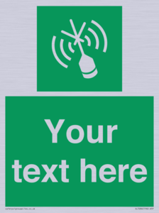 SL7284: Custom sign safe condition Emergency position beacon