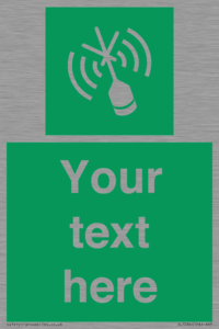 SL7284: Custom sign safe condition Emergency position beacon