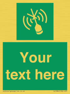 SL7284: Custom sign safe condition Emergency position beacon