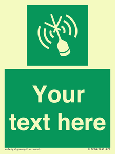 SL7284: Custom sign safe condition Emergency position beacon