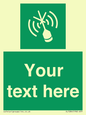 SL7284: Custom sign safe condition Emergency position beacon