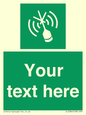 SL7284: Custom sign safe condition Emergency position beacon