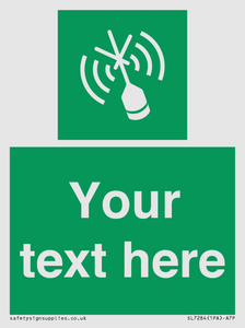 SL7284: Custom sign safe condition Emergency position beacon
