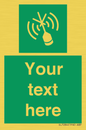 SL7284: Custom sign safe condition Emergency position beacon