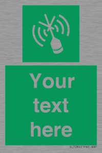 SL7284: Custom sign safe condition Emergency position beacon