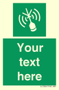SL7284: Custom sign safe condition Emergency position beacon