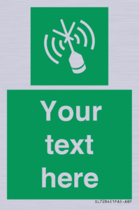 SL7284: Custom sign safe condition Emergency position beacon