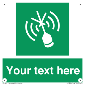 SL7284: Custom sign safe condition Emergency position beacon