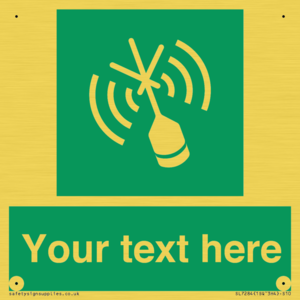 SL7284: Custom sign safe condition Emergency position beacon