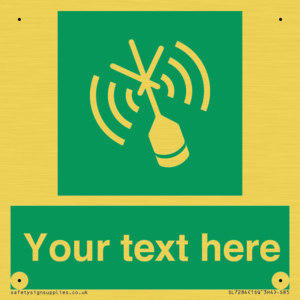 SL7284: Custom sign safe condition Emergency position beacon