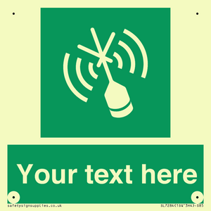 SL7284: Custom sign safe condition Emergency position beacon