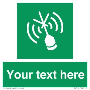 SL7284: Custom sign safe condition Emergency position beacon