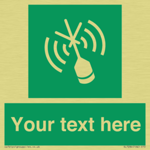 SL7284: Custom sign safe condition Emergency position beacon