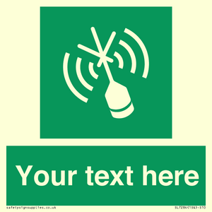 SL7284: Custom sign safe condition Emergency position beacon