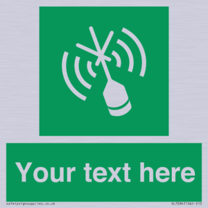 SL7284: Custom sign safe condition Emergency position beacon